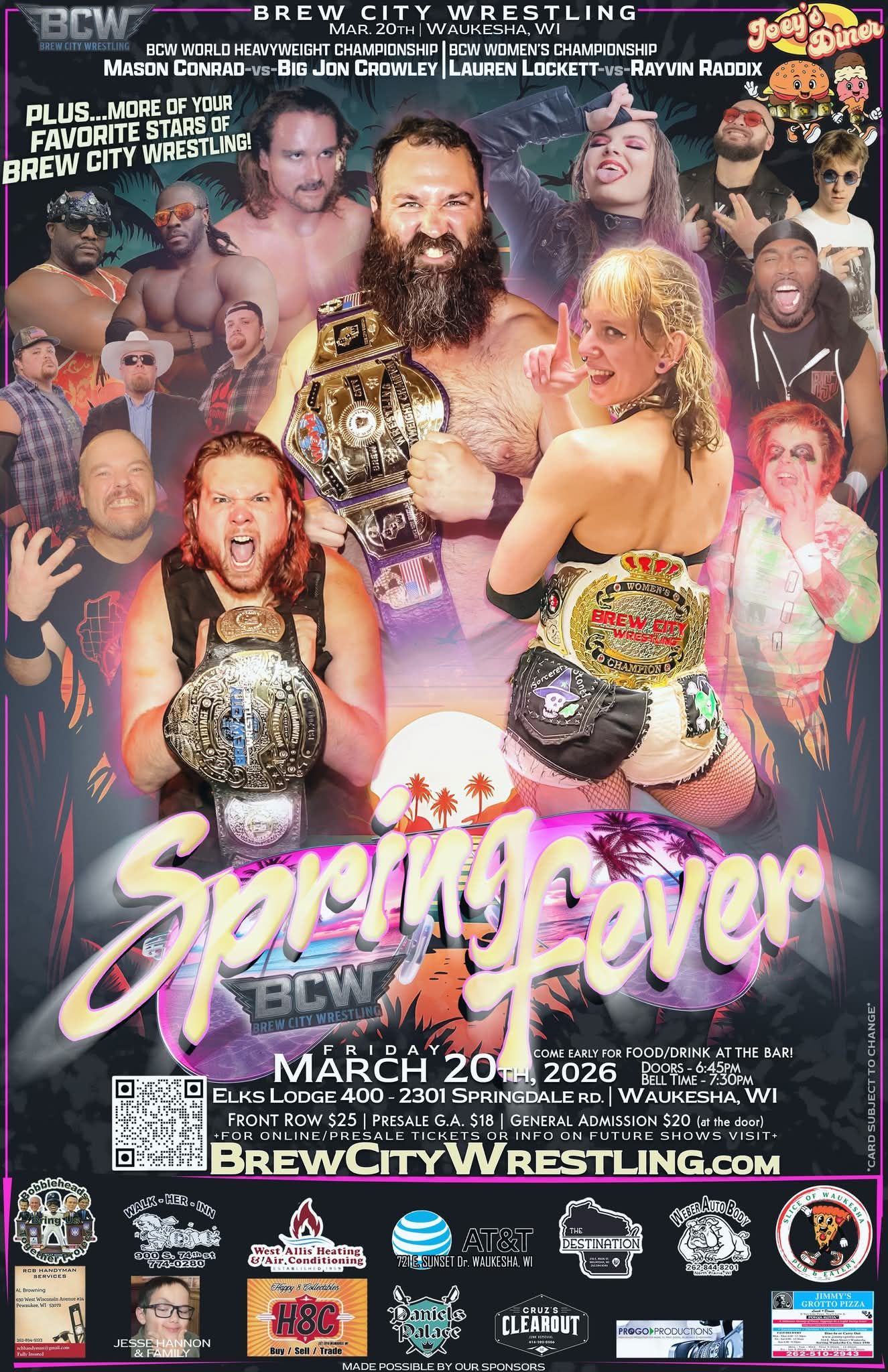 Spring Fever at the Elks Lodge in Waukesha - Brew City Wrestling